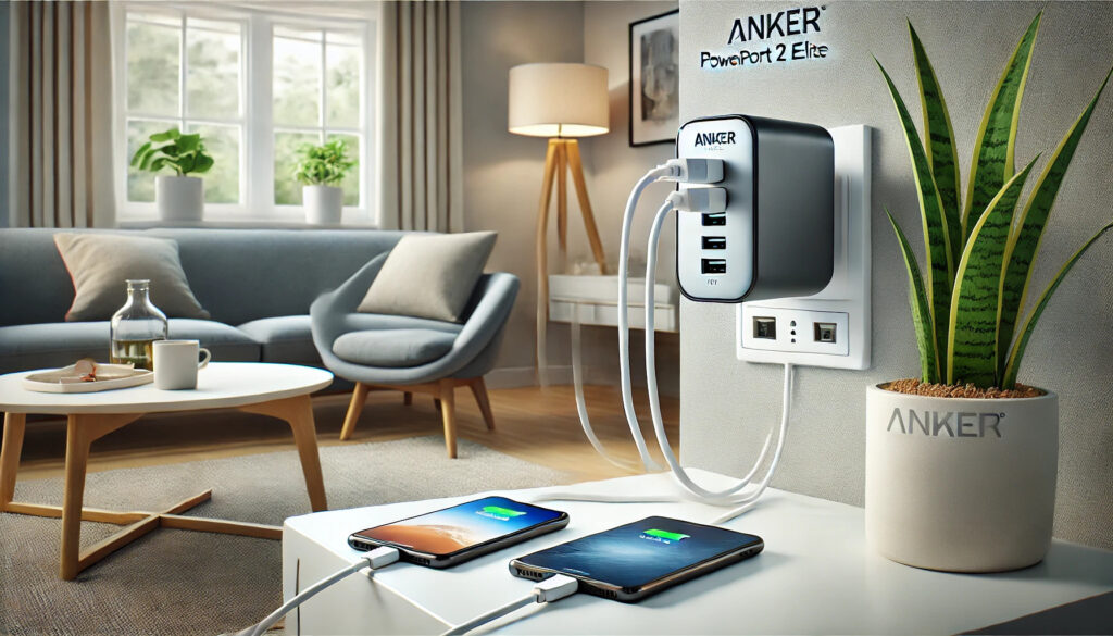 Anker PowerPort 2 Elite口コミ 評判 コスパ最高の充電器